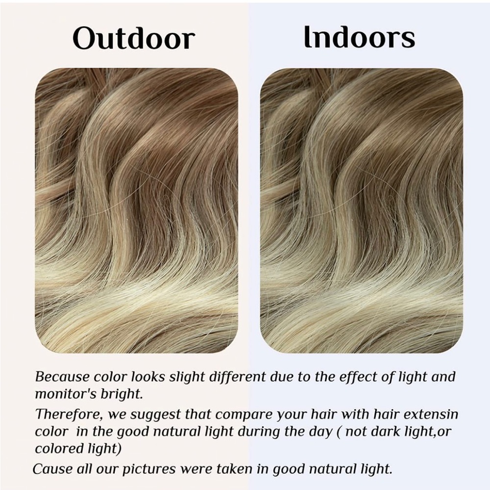 - 20 inch fish line band halo hair extension - Picture 2 of 5